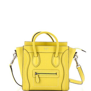 Celine Nano Luggage Bag Grainy Leather